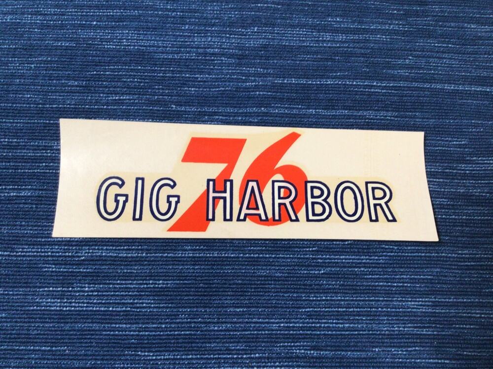 VTG Union 76 Oil Gig Harbor Washington Gas Station Water Decal Travel Souvenir